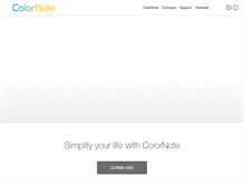 Tablet Screenshot of colornote.com